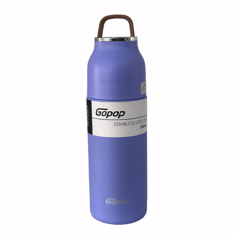 فلاسک استیل برند GOPOP کد PQC-9019 رنگ آبی کمرنگ