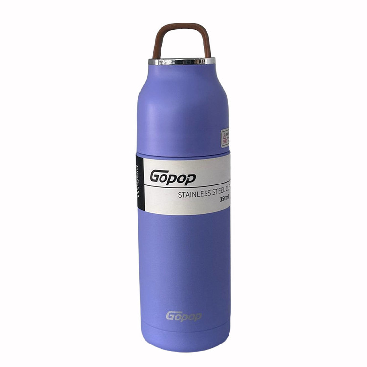 فلاسک استیل برند GOPOP کد PQC-9019 رنگ آبی کمرنگ