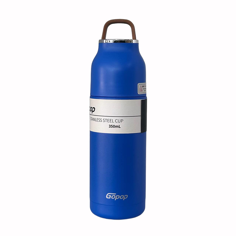 فلاسک استیل برند GOPOP کد PQC-9019 رنگ آبی پر رنگ