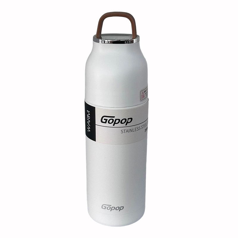 فلاسک استیل برند GOPOP کد PQC-9019 رنگ سفید