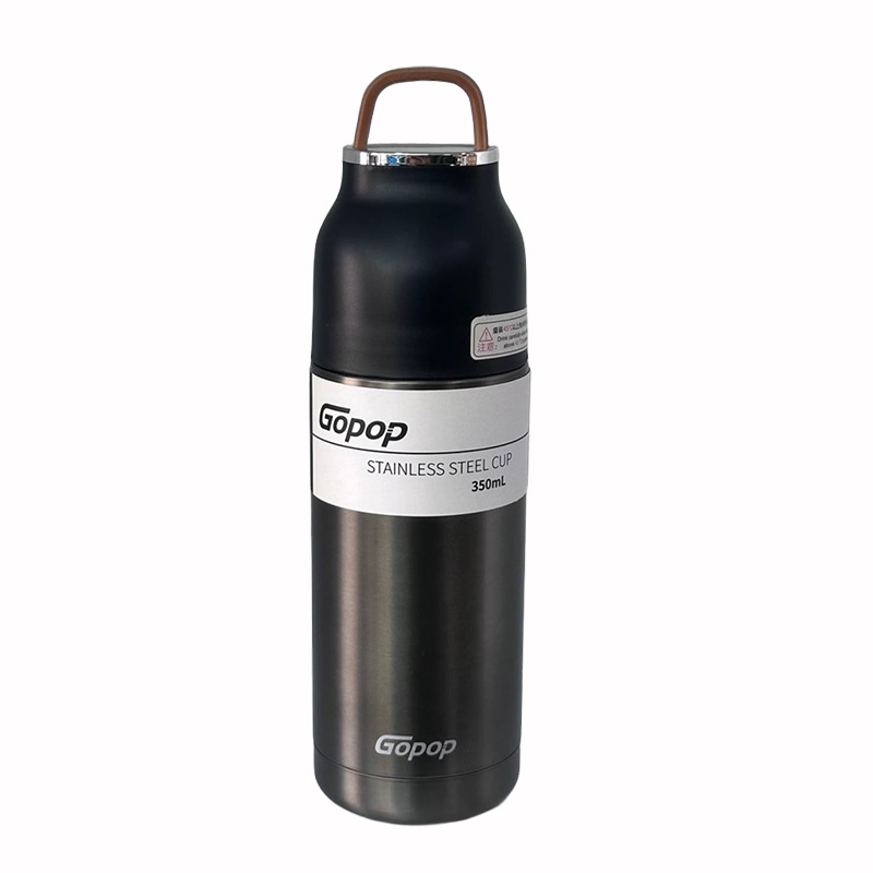 فلاسک استیل برند GOPOP کد PQC-9019 رنگ استیل