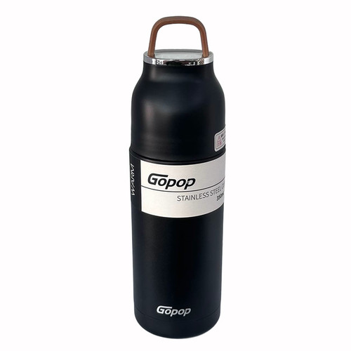 فلاسک استیل برند GOPOP کد PQC-9019 رنگ مشکی
