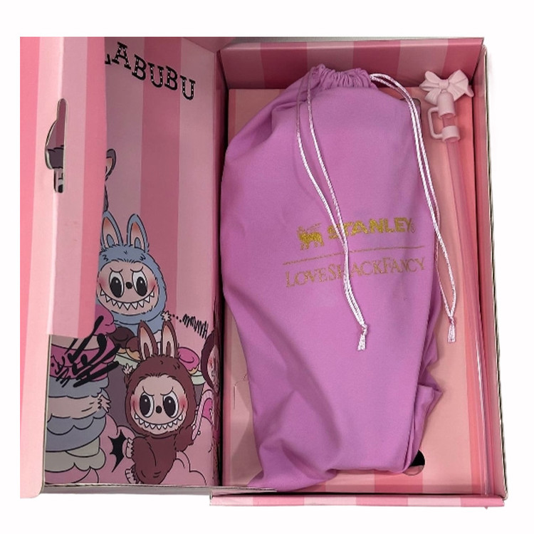 تراول ماگ استنلی STANLEY صورتی مدل لبوبو 2